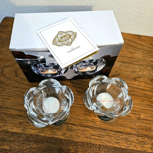 Shannon by Godinger - Bohemian Crystal Votives. - Picture 4 of 6